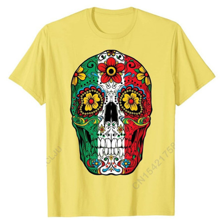 T-Shirt Tête de mort Mexicaine Day Of The Dead Sugar