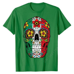 T-Shirt Tête de mort Mexicaine Day Of The Dead Sugar