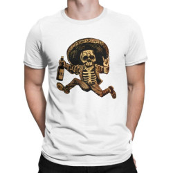 Magnifique T-Shirt Tête de mort Cowboy Mexicain Santa Muerte