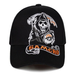 Casquette tête de mort SAMCRO vue dessus