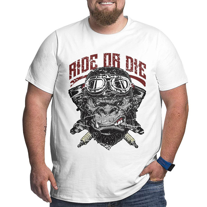 T-Shirt Biker Motard Ride Or Die - Grande taille 4XL 5XL 6XL