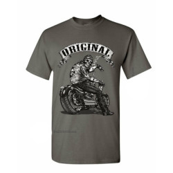 T-shirt Tête de mort Biker - Les VRAIS Motards - ORIGINAL Biker !