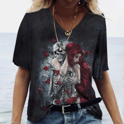 T-shirt Tête de mort Santa Murte pour femmes - Nombreux modèles !