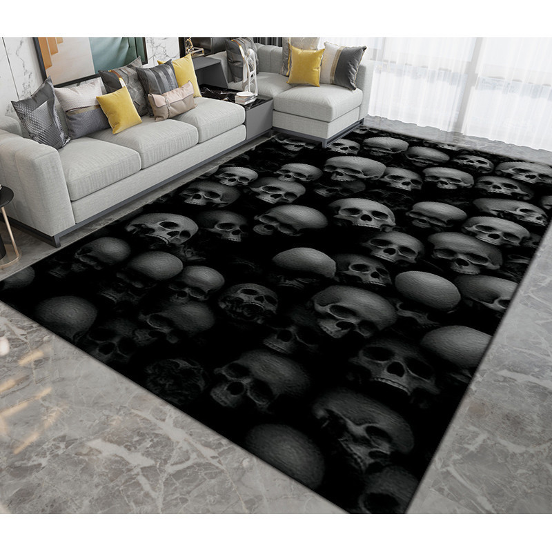 Tapis tete de mort Tapis antiderapant squelette