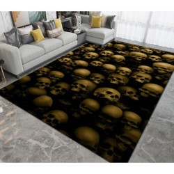 Tapis tete de mort Tapis antiderapant squelette