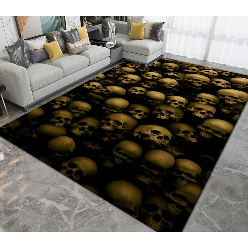 Tapis tete de mort Tapis antiderapant squelette