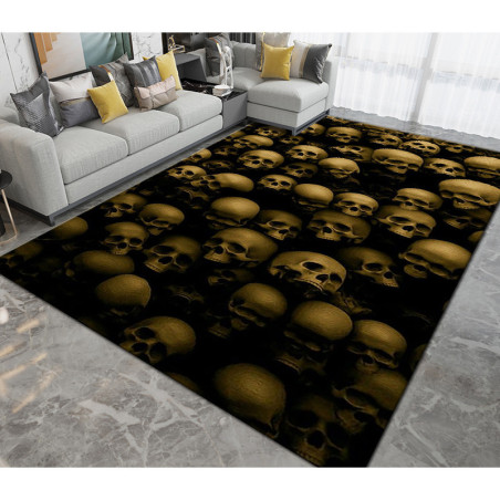 Tapis tete de mort Tapis antiderapant squelette