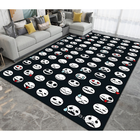 Tapis tete de mort Tapis antiderapant squelette