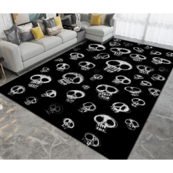 Tapis tete de mort Tapis antiderapant squelette