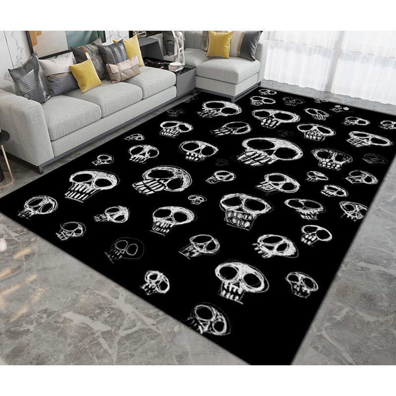 Tapis tete de mort Tapis antiderapant squelette