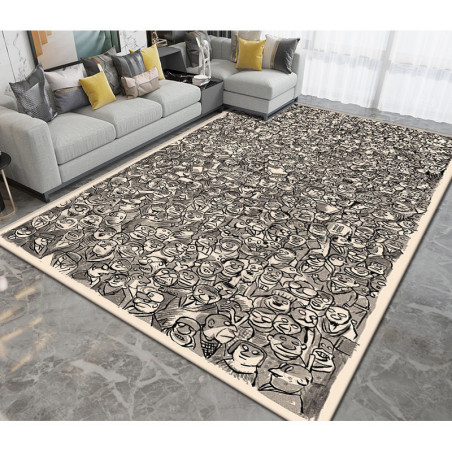 Tapis tete de mort Tapis antiderapant squelette