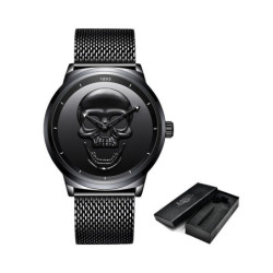 Magnifique Montre Tête de mort Crâne de Pirates