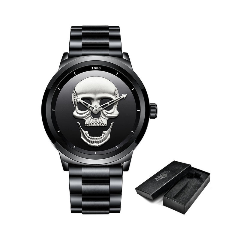 Magnifique Montre Tête de mort Crâne de Pirates