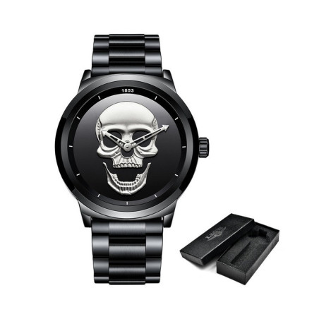 Magnifique Montre Tête de mort Crâne de Pirates