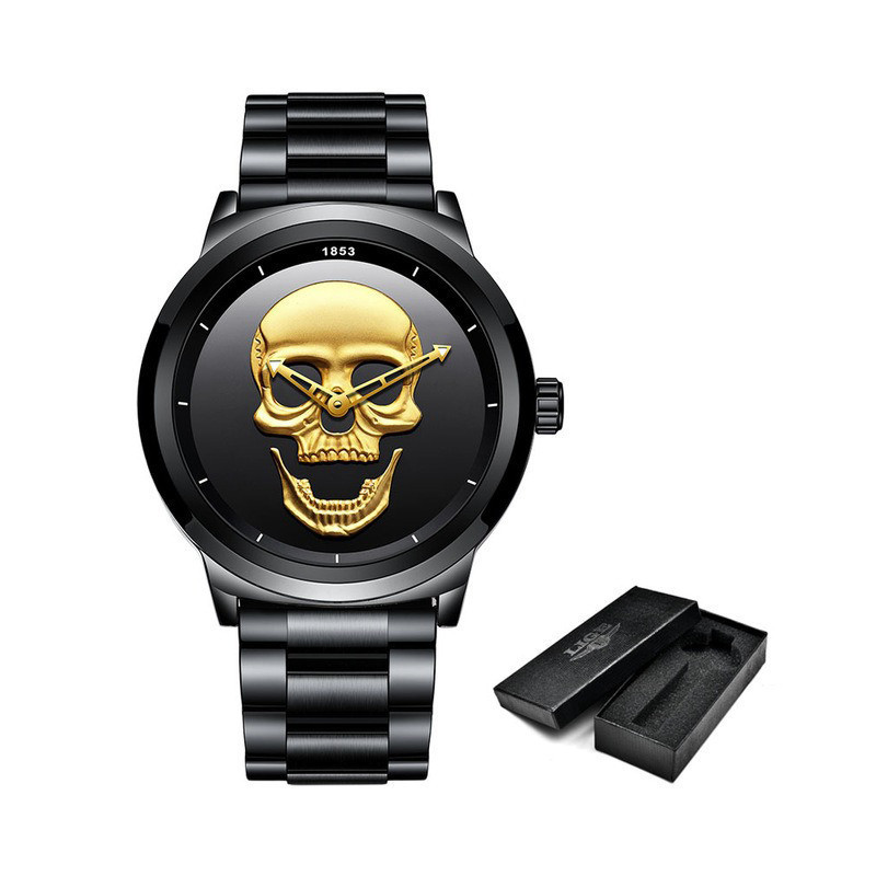 Magnifique Montre Tête de mort Crâne de Pirates