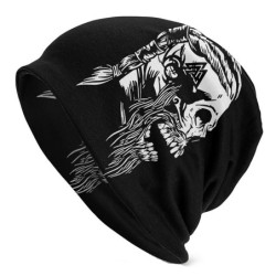 Bonnet tête de mort chef Viking vue côté gauche