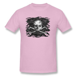T-shirt Tête de mort Vieux crâne et ossements Pirate Hackers