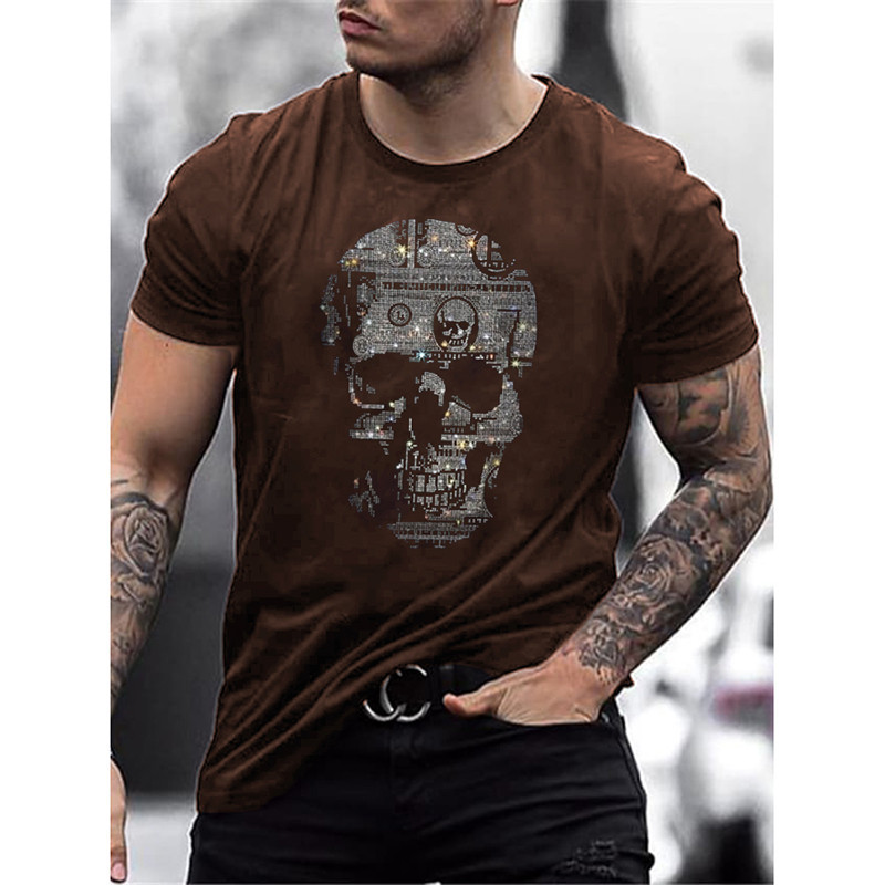 T-shirt tête de mort hacker