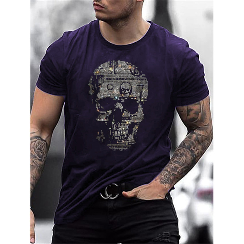 T-shirt tête de mort hacker