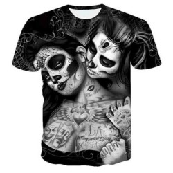 T shirt Calaveras Tête de Mort - 4 Modèles magnifiques !