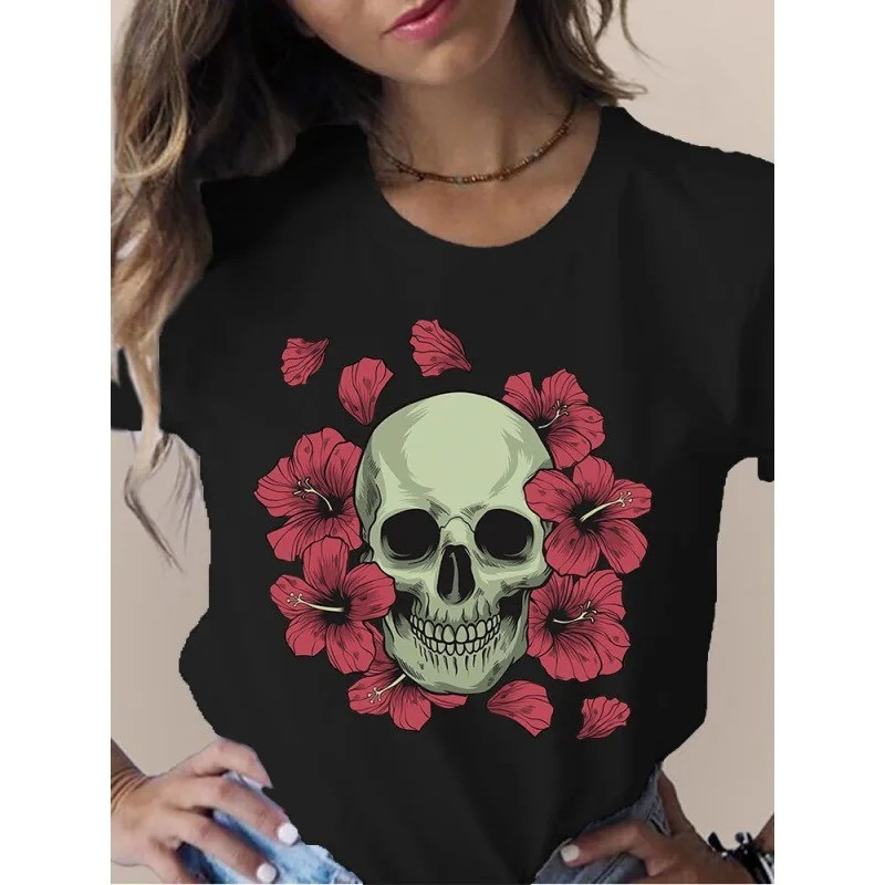 T-shirt noir 8 modèles de crâne au choix !