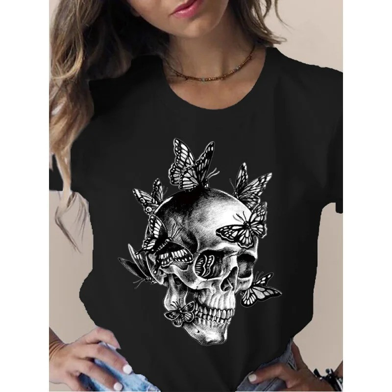 T-shirt noir 8 modèles de crâne au choix !