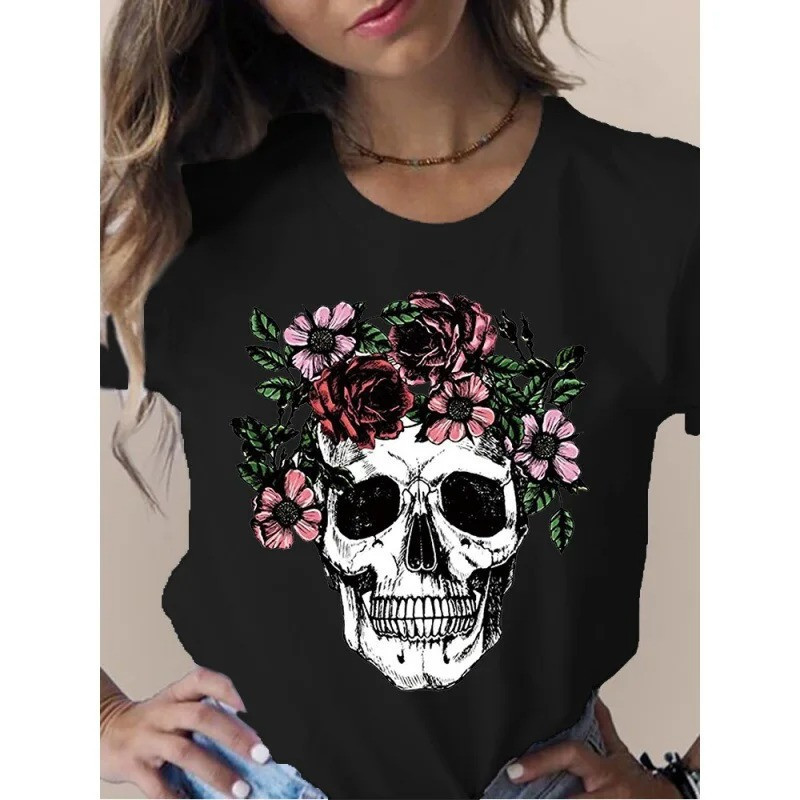 T-shirt noir 8 modèles de crâne au choix !