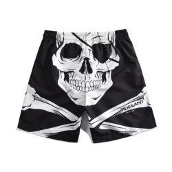 Short de bain tête de mort Pirate pour homme 