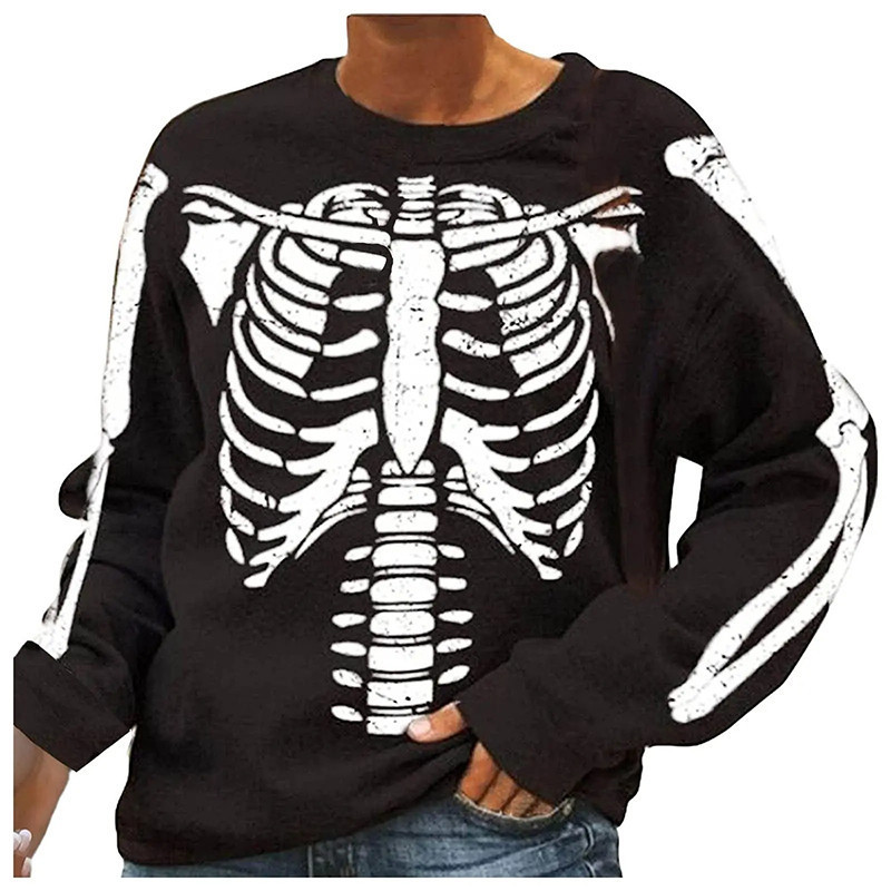 Sweatshirt Halloween : 7 modèles de cage thoracique