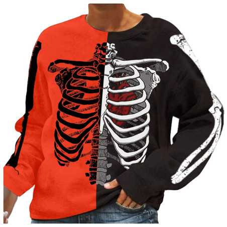 Sweatshirt Halloween : 7 modèles de cage thoracique