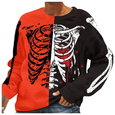 Sweatshirt Halloween : 7 modèles de cage thoracique