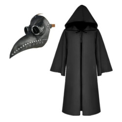 Costume et masque médecin de la peste: pack complet !
