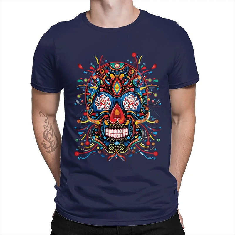 T-shirt tête de mort mexicaine