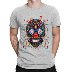 T-shirt tête de mort mexicaine - modèle 1