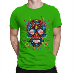 T-shirt tête de mort mexicaine - modèle 1