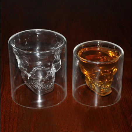 Détails Verre Tête de Mort whisky