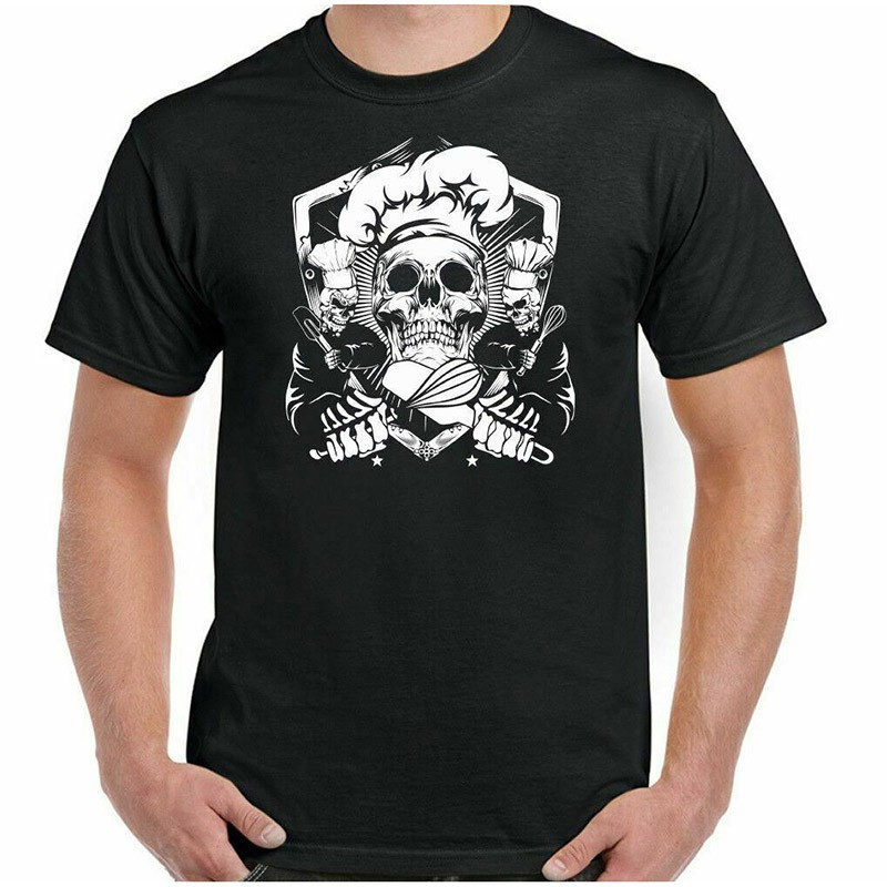 Tshirt tête de mort Chef patissier Boulanger