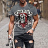 Tshirt tête de mort avec imprimé Born To Ride !