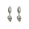 Boucles d'oreilles tête de mort en argent Sterling 925 article 