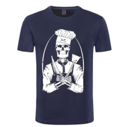 Tshirt tête de mort Chef Cuisiner