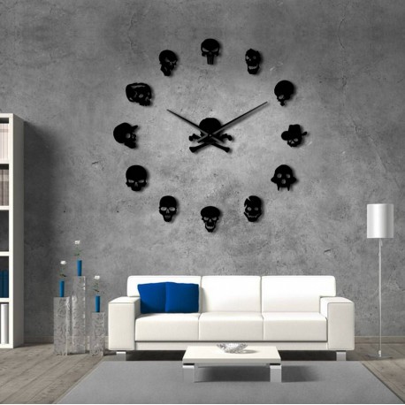 Horloge Murale Tête De Mort