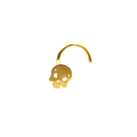 Magnifique et Discret Piercing tete de mort pour narine - 4 couleurs !