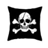 Housse de coussin tête de mort Jolly Rogers Pirates