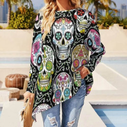 Grand T-shirt Calaveras – Tradition mexicaine et Confort