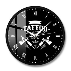 Horloge Tête de Mort Tattoo - Modèle 3 - avec cadre