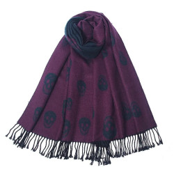 Véritable pashmina avec franges - modèle 3