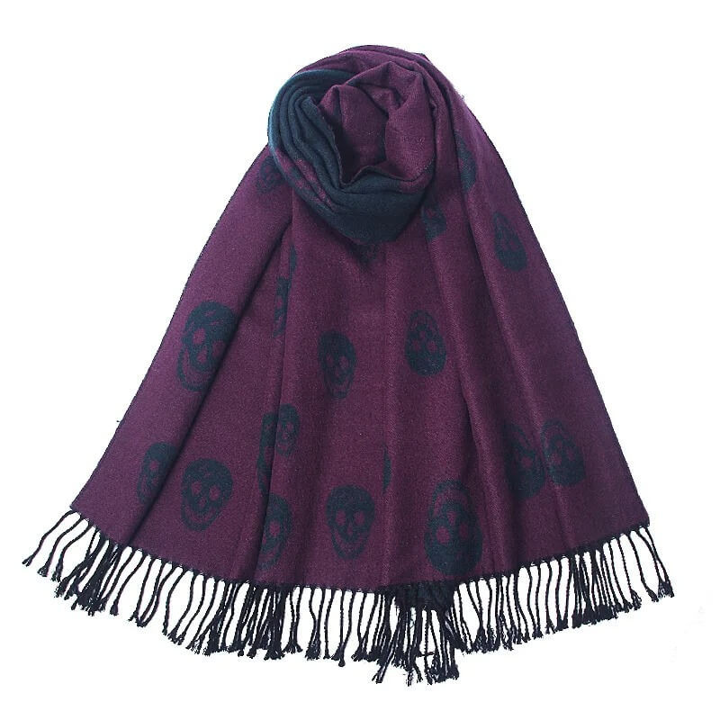 Véritable pashmina avec franges - modèle 3