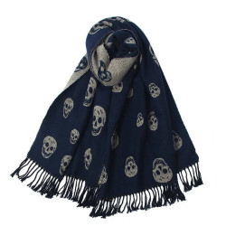 Véritable pashmina avec franges - modèle 6