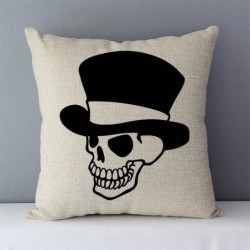 Housse de coussin tête de mort de canapé décoratif - 2 modèles !