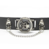 détails Montre Bracelet Tête de Mort Pirate